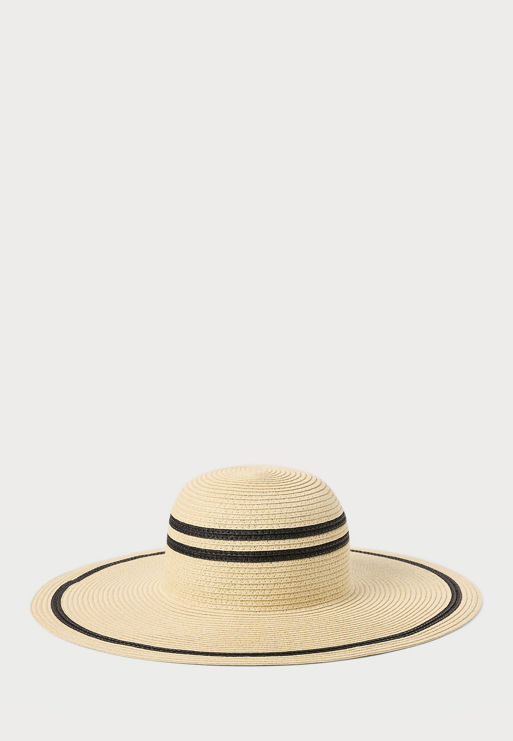 

Шляпа STRIPED STRAW SUN HAT Lauren Ralph Lauren, бежевый