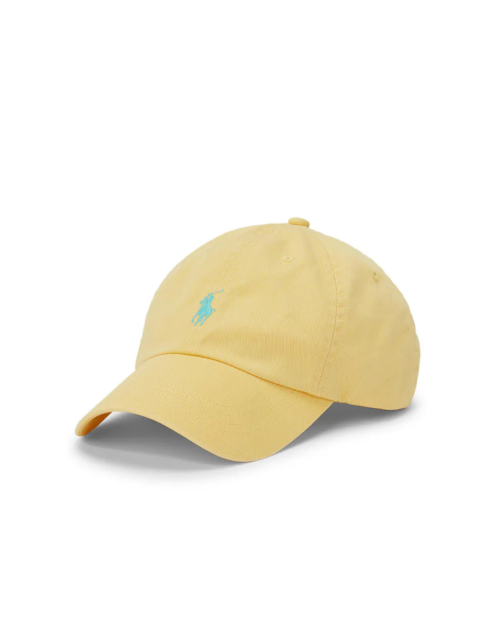 

Мужская хлопчатобумажная бейсболка с вышитой лошадкой Polo Ralph Lauren, жёлтый