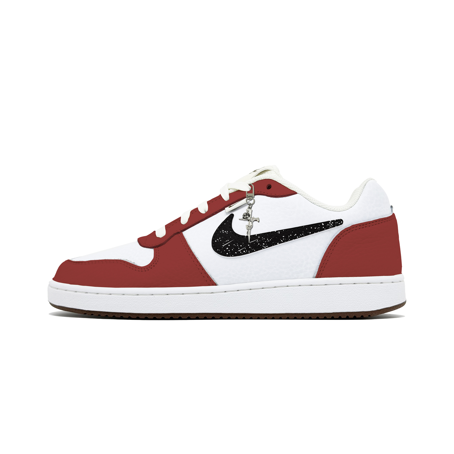 Nike Мужские низкие скейтбордные кроссовки EBERNON Total Crimson Starry Sky с амортизацией и износостойким покрытием — фото 3