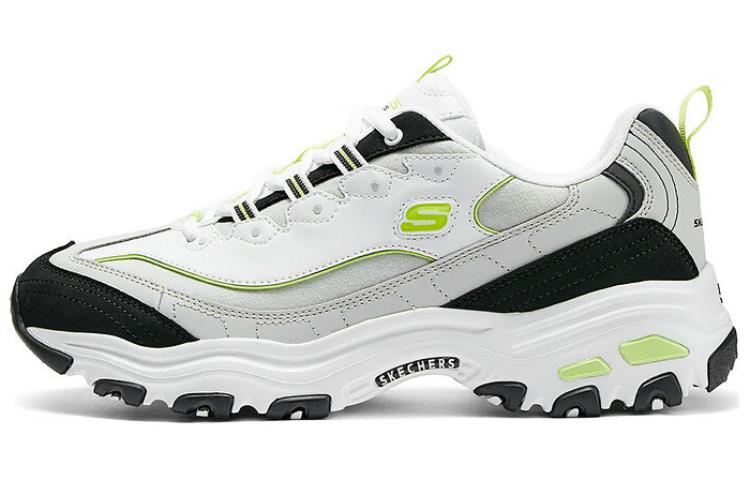 

Skechers Прочные дышащие низкие повседневные кроссовки мужские, белые, зеленые, черные