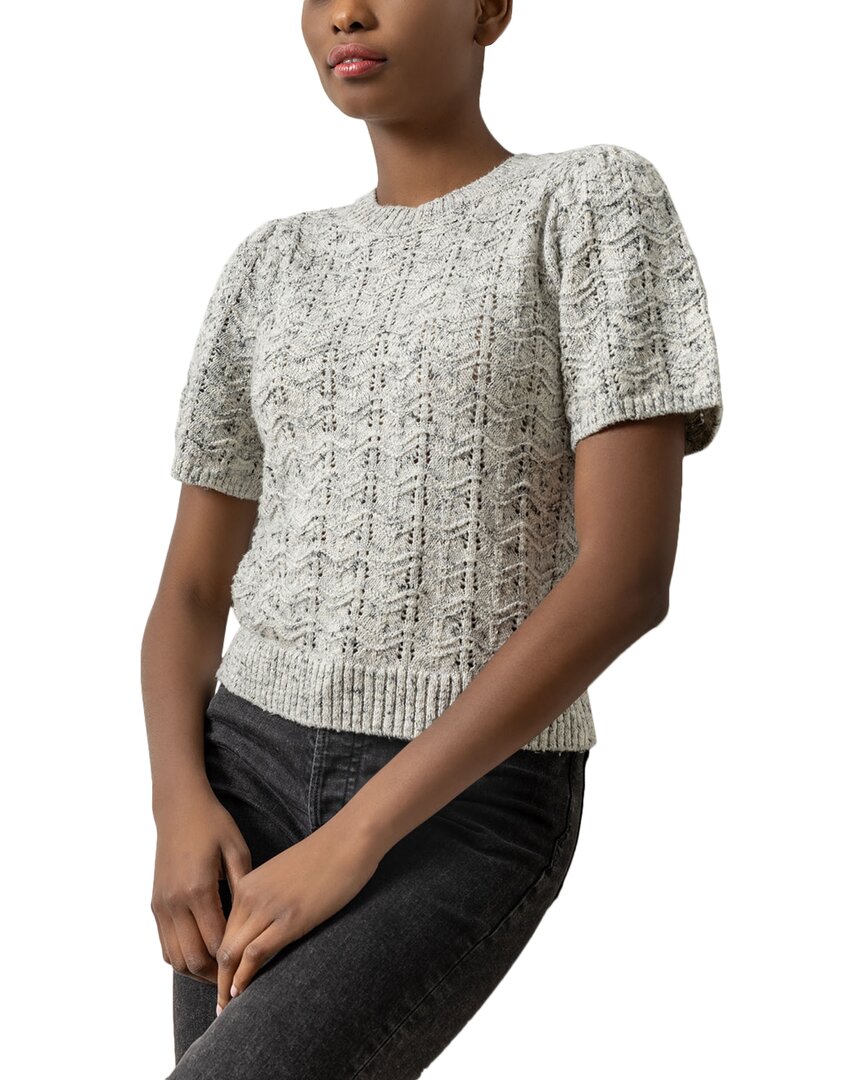 

Лила Пи Свитер с круглым вырезом из льняной смеси S Lilla P, черный