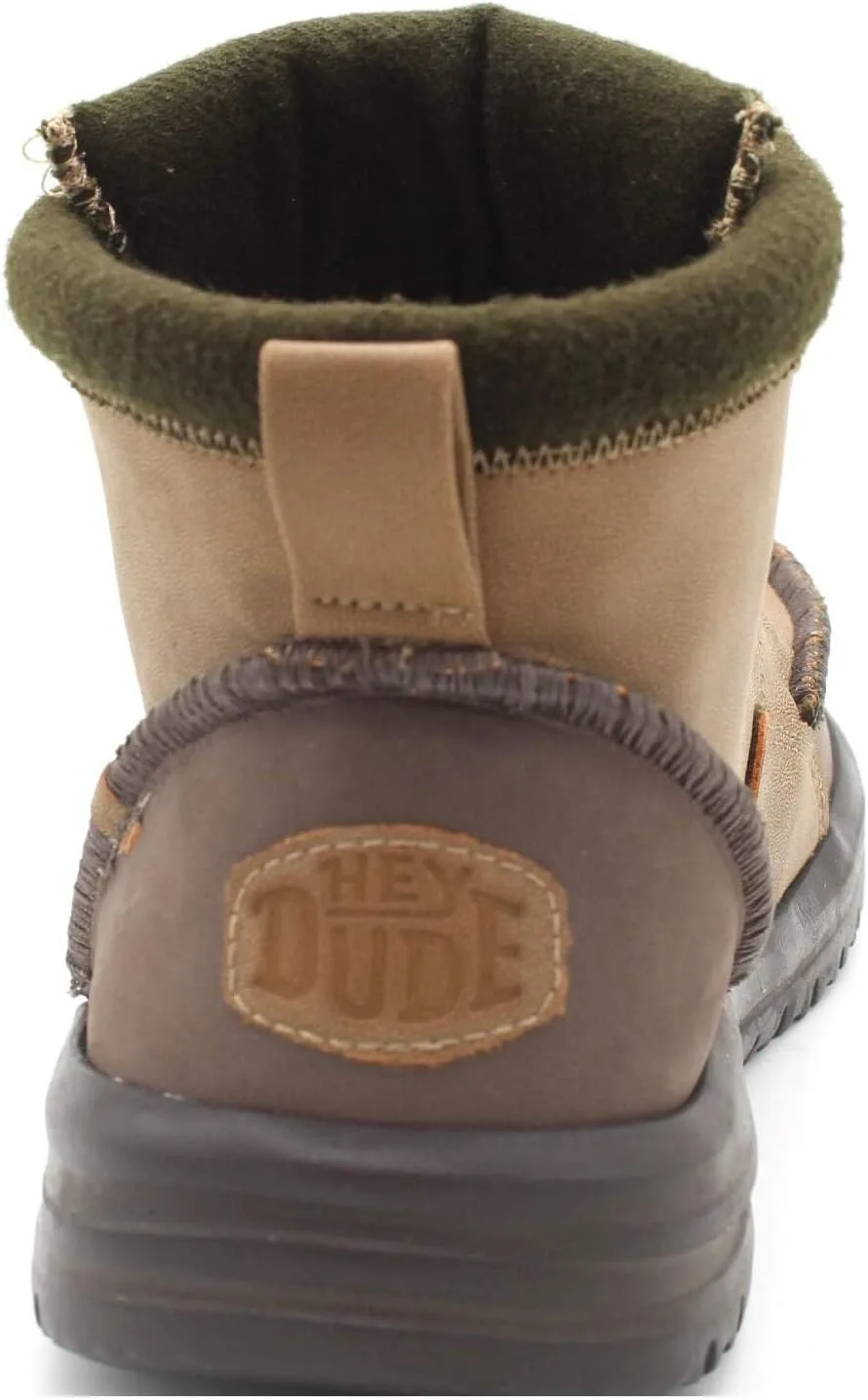 Мужские кроссовки HEYDUDE Bradley Classic Tumbled, коричневый — фото 3