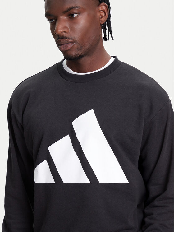 Толстовка обычного кроя Essentials Big Logo JE8949 Adidas, черный — фото 4