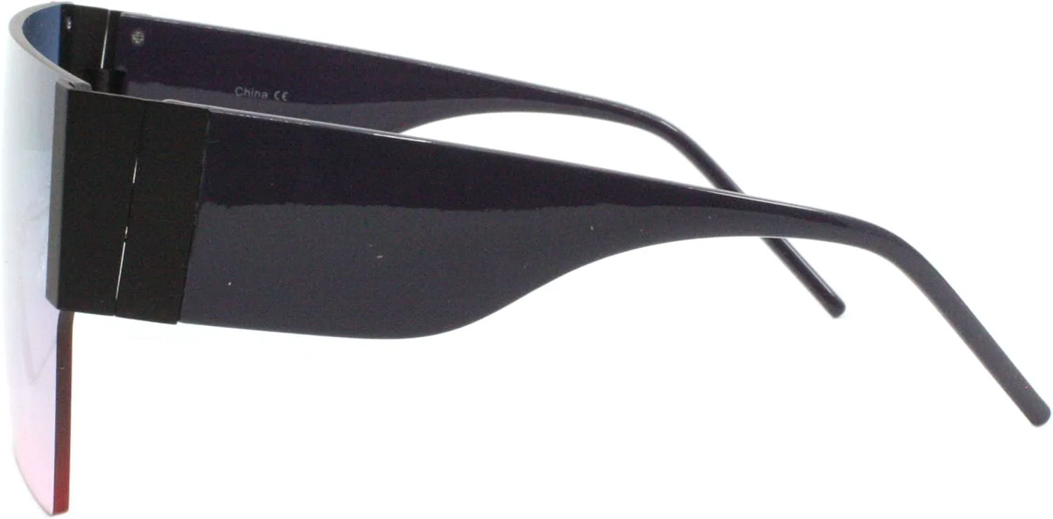 

Женские солнцезащитные очки без оправы с плоским верхом, в стиле модерн, увеличенного размера, с защитой от УФ-излучения UV 400 PASTL, Brown Purple (Blue Pink)