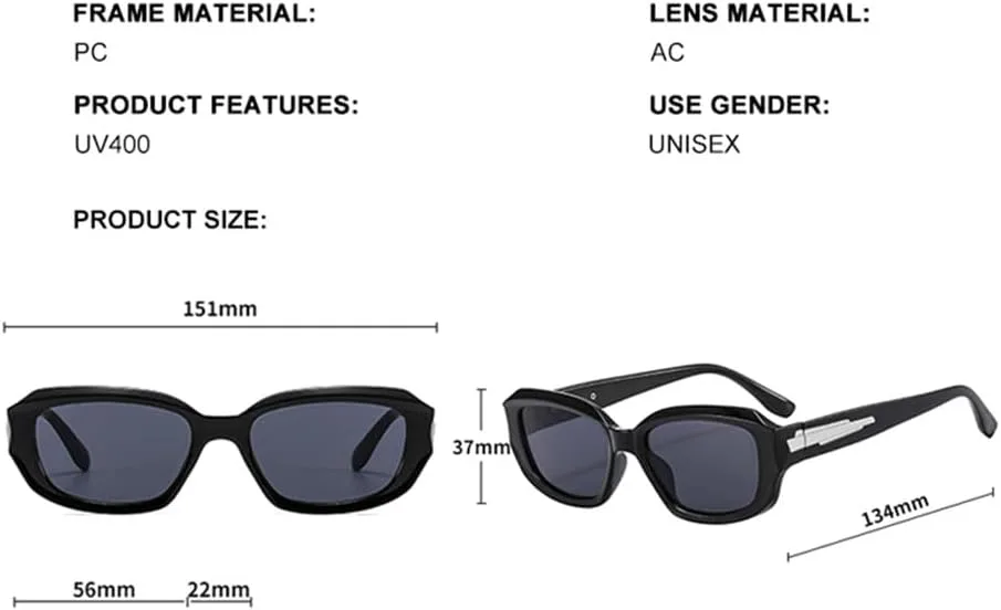 

Солнцезащитные очки в стиле ретро-панк для женщин и мужчин, винтажные солнцезащитные очки с защитой от УФ-излучения UV400 для вечеринок на открытом воздухе HCPIHF, 2