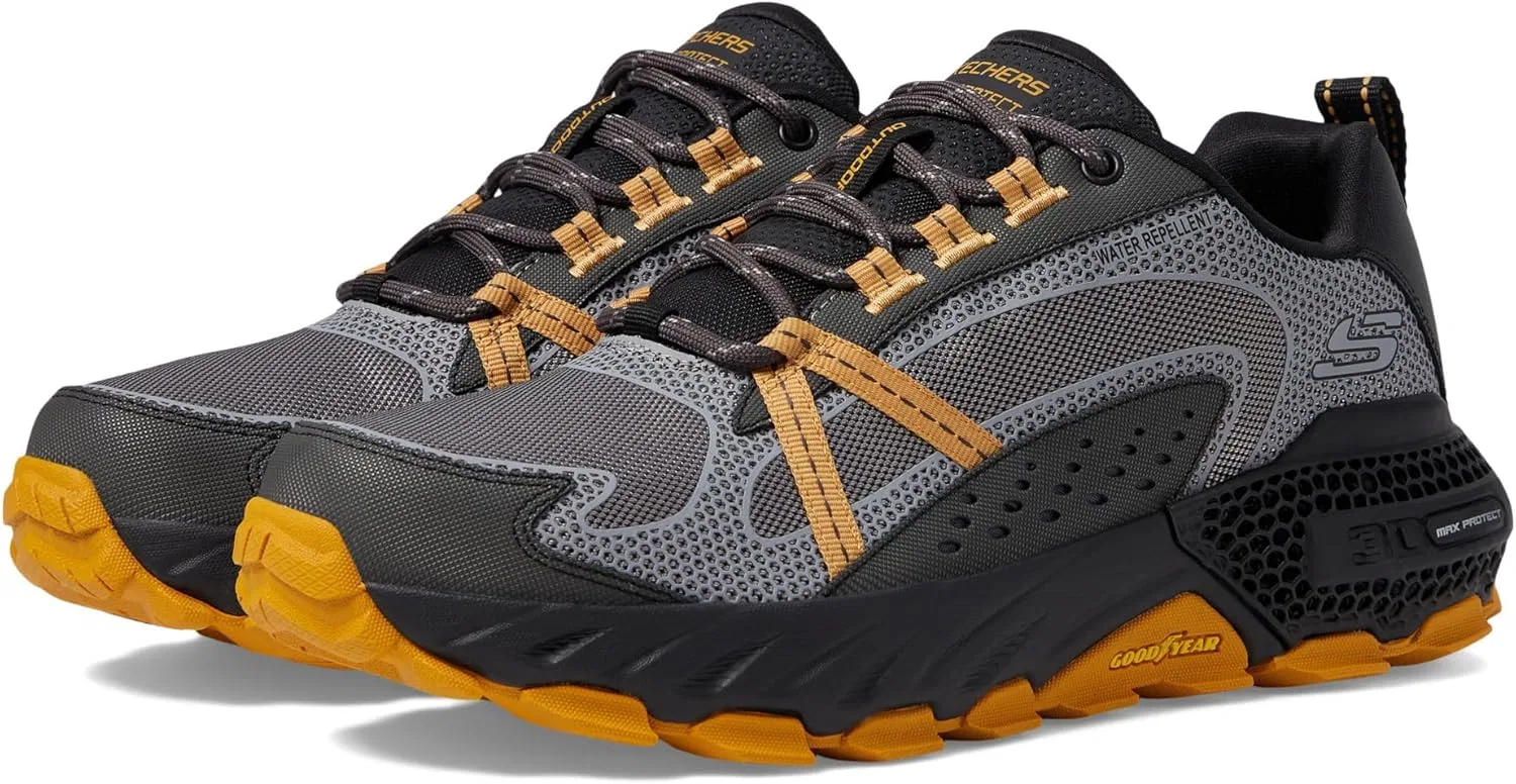 Мужские кроссовки Skechers 3D Max Protect Oxford, Grey / Yellow