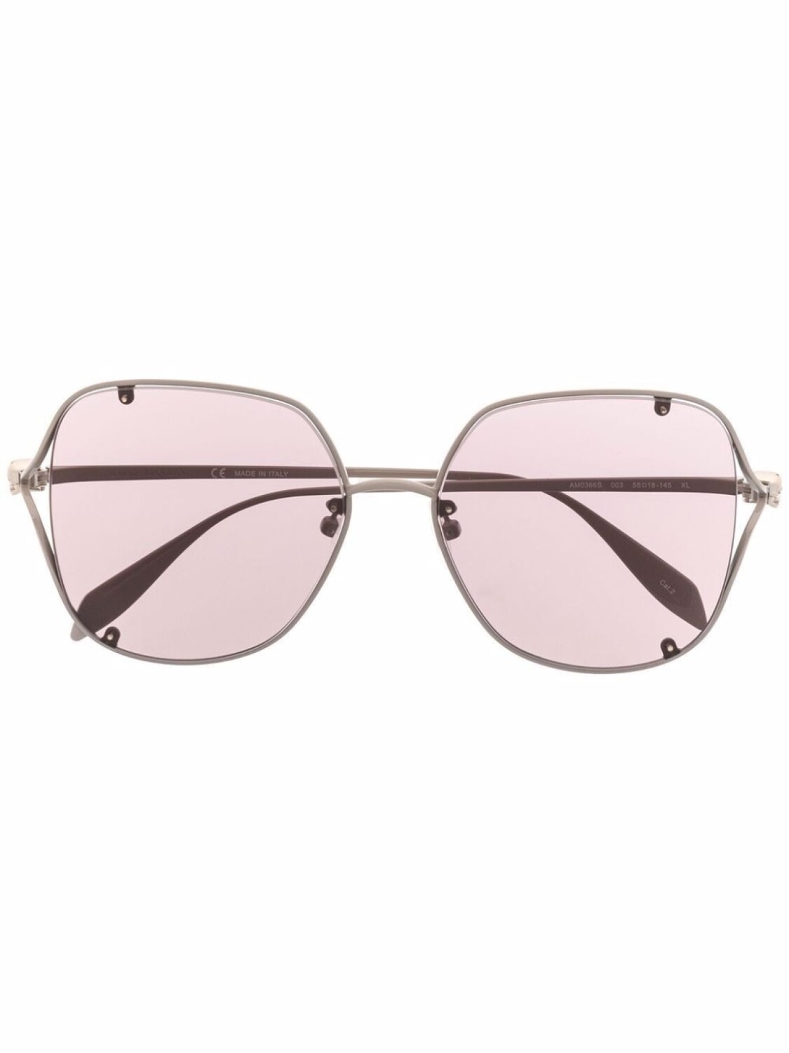 

Alexander McQueen Eyewear солнцезащитные очки в массивной квадратной оправе, нейтральный цвет