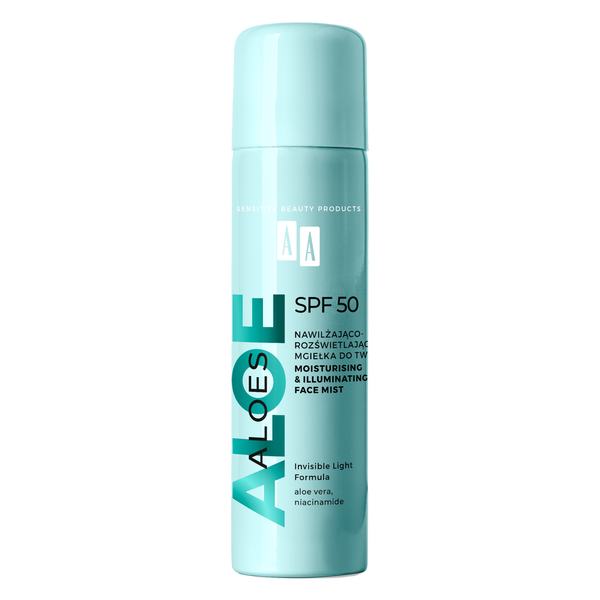 

Увлажняющий и осветляющий спрей для лица SPF50, 100 мл Aa Aloes