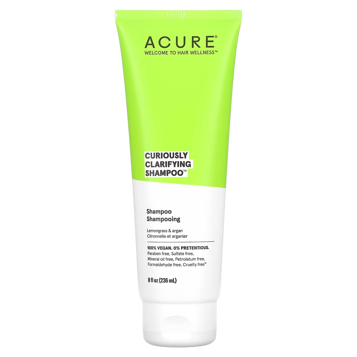 

Шампунь Acure Curiously Clarifying Shampoo Lemongrass & Argan, 236 мл