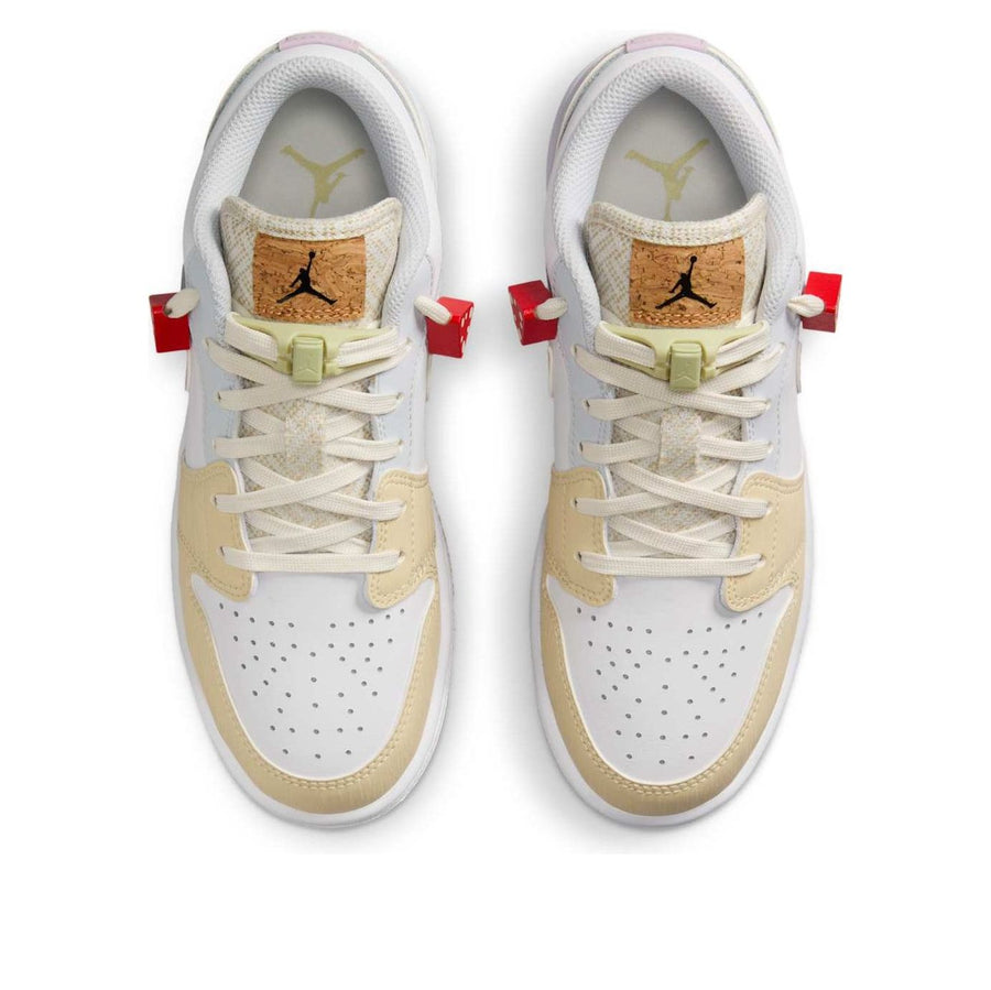 Кроссовки (GS) Air Jordan 1 Low 'Mushroom', бежевый — фото 4
