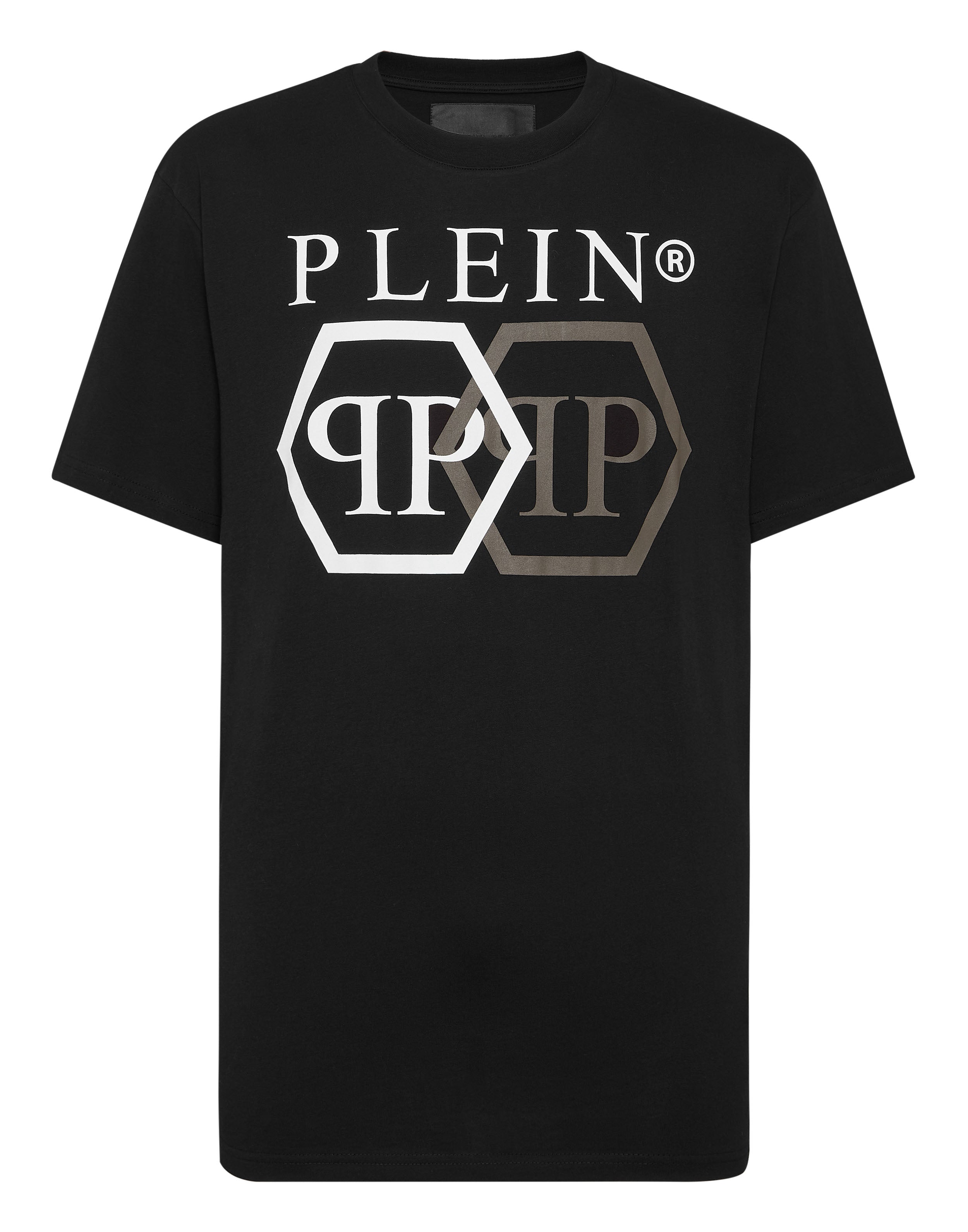 

Футболка Круглый вырез SS Stones Hexagon Philipp Plein, черный