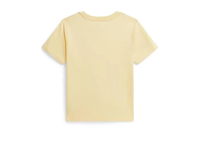 Футболка Polo Ralph Lauren Kids Logo Cotton Jersey Tee, желтая — фото 2
