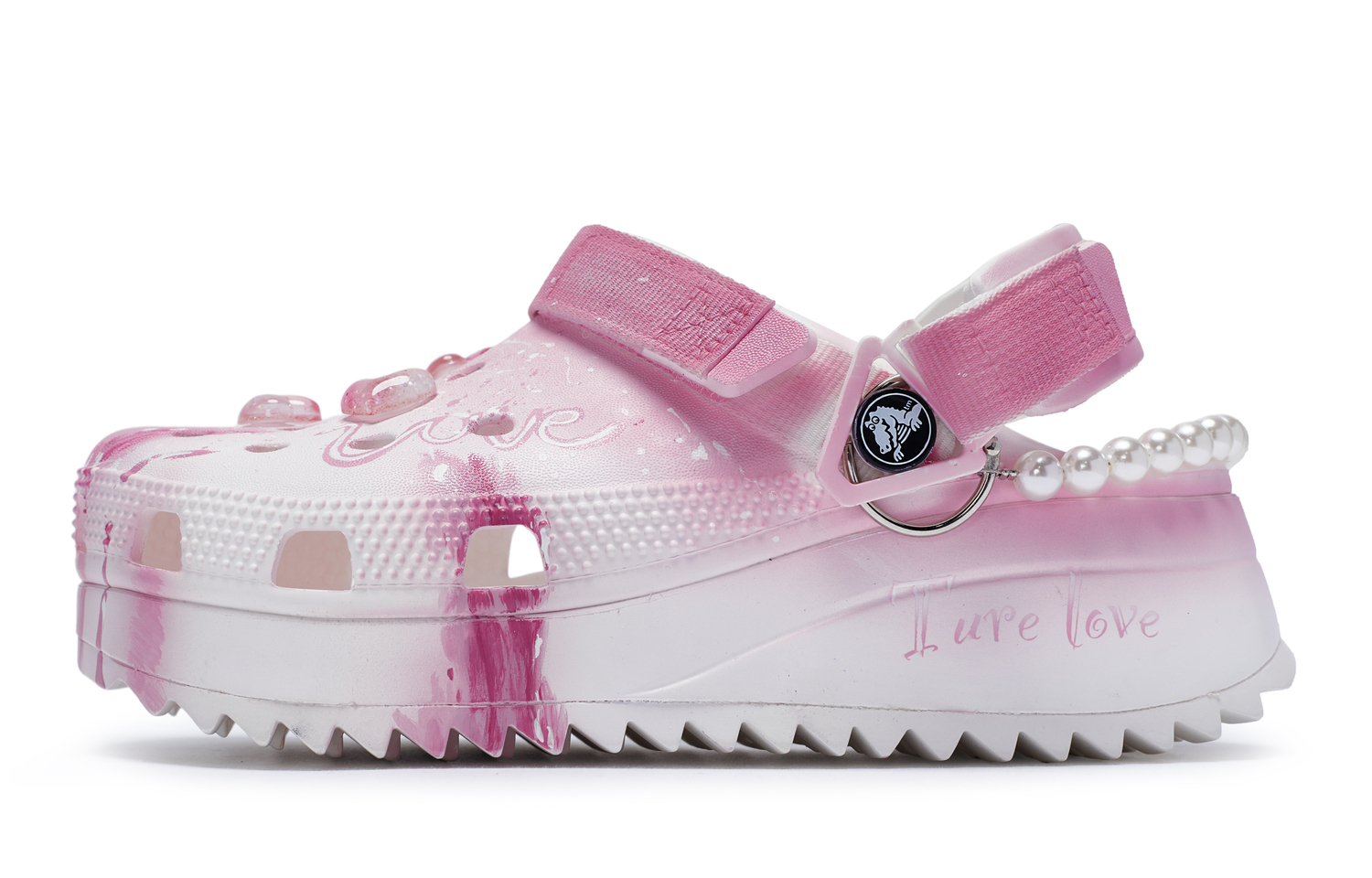 Кроссовки Crocs Hiker Clog811 Limited Summer Pulse Унисекс Розовый Белый Тканевые — фото 3