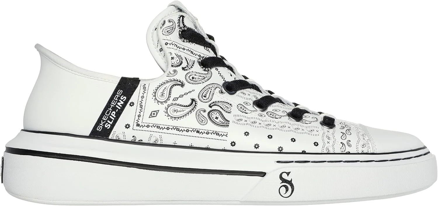 

Мужские кроссовки Skechers Snoop Dogg: Snoop ONE-Double G Hands Free Slip-Ins, белый/черный