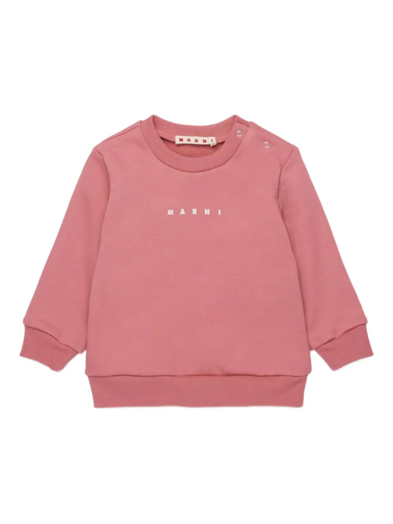 

Хлопковая толстовка с логотипом Marni Kids, розовый