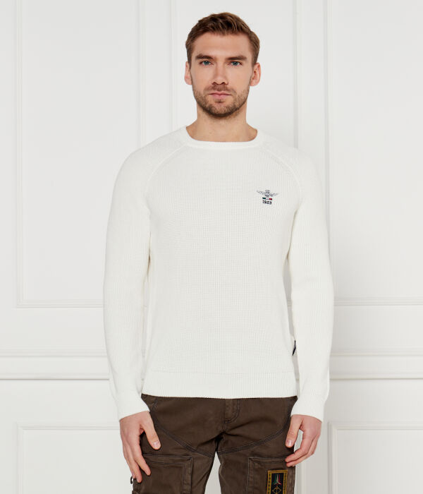 

Свитер мужской Aeronautica Militare Regular Fit, белый