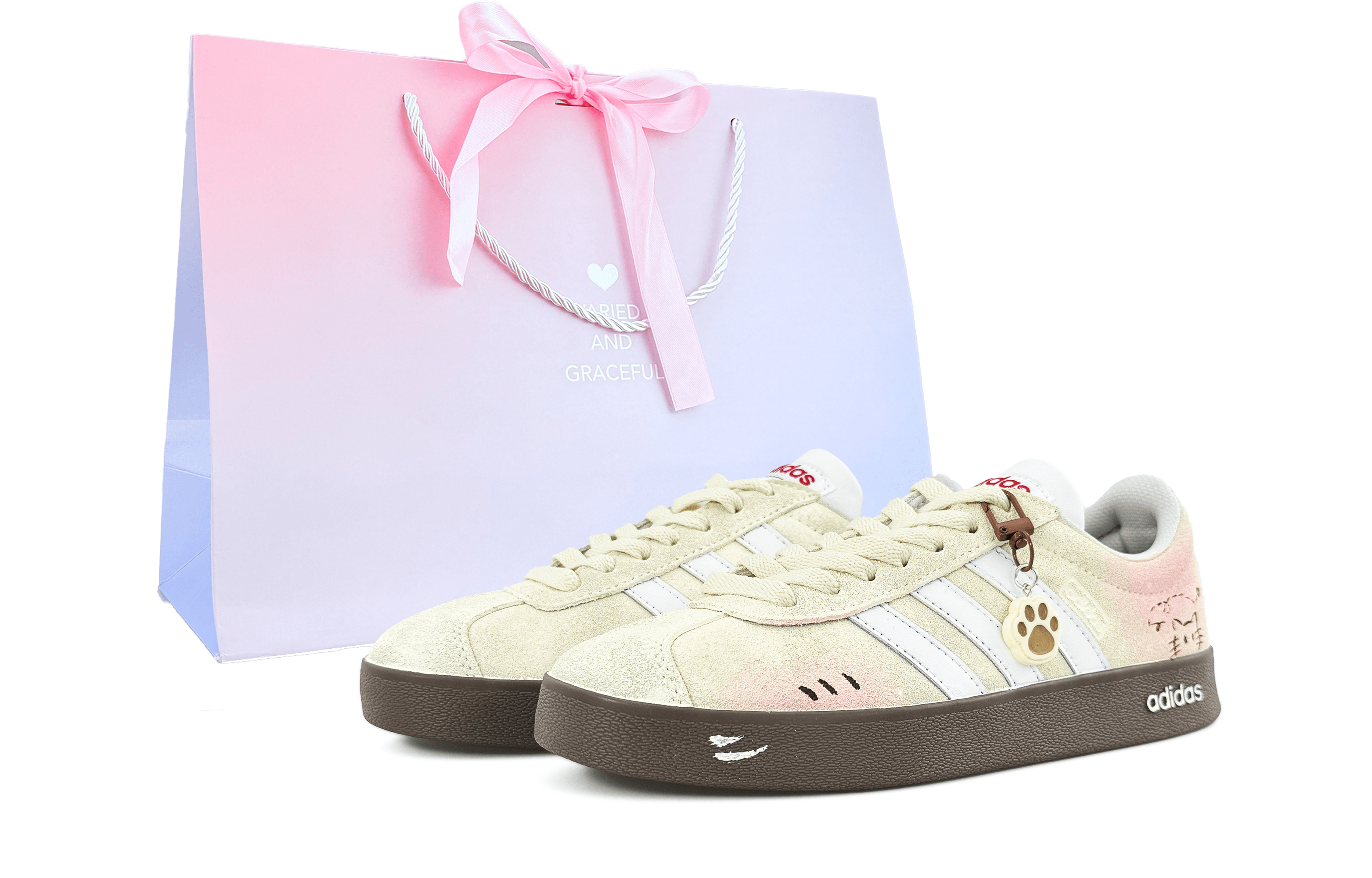 

Кроссовки VL COURT 2.0 Abrasion Resistant German Army Trainers Unisex Jasper Adidas, розовый