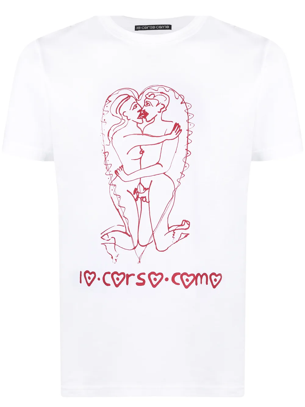 

Футболка с короткими рукавами и графичным принтом 10 CORSO COMO, белый