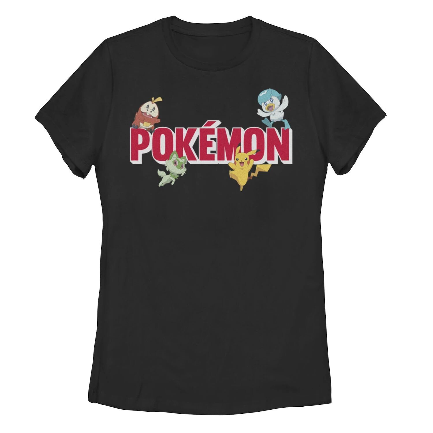 

Детская футболка с рисунком Pokemon Fuecoco Quaxly Sprigatito Pika Licensed Character