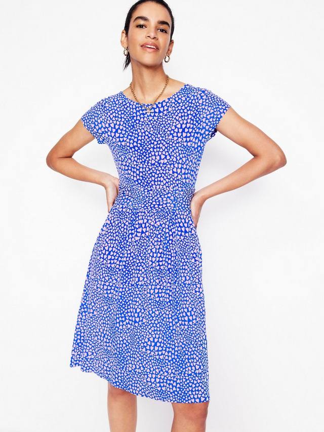 

Трикотажное платье amelie heart Boden, синий/разноцветный