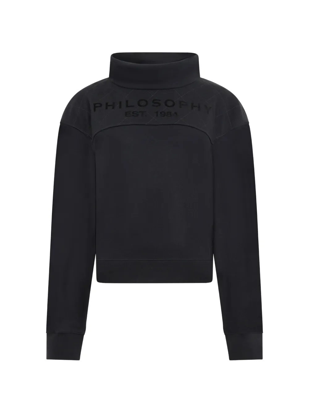 

Свитшот с воротником-гольф Philosophy Di Lorenzo Serafini, черный