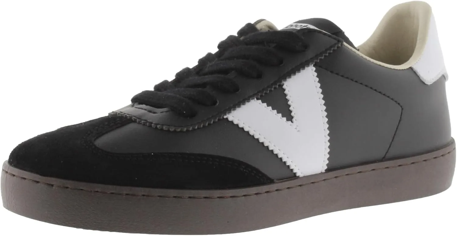 Кроссовки Victoria Low-Top Unisex Berlin Ciclista Leather Effect & Contrast Parts & Split Leather Toe 1126186 для взрослых, черный