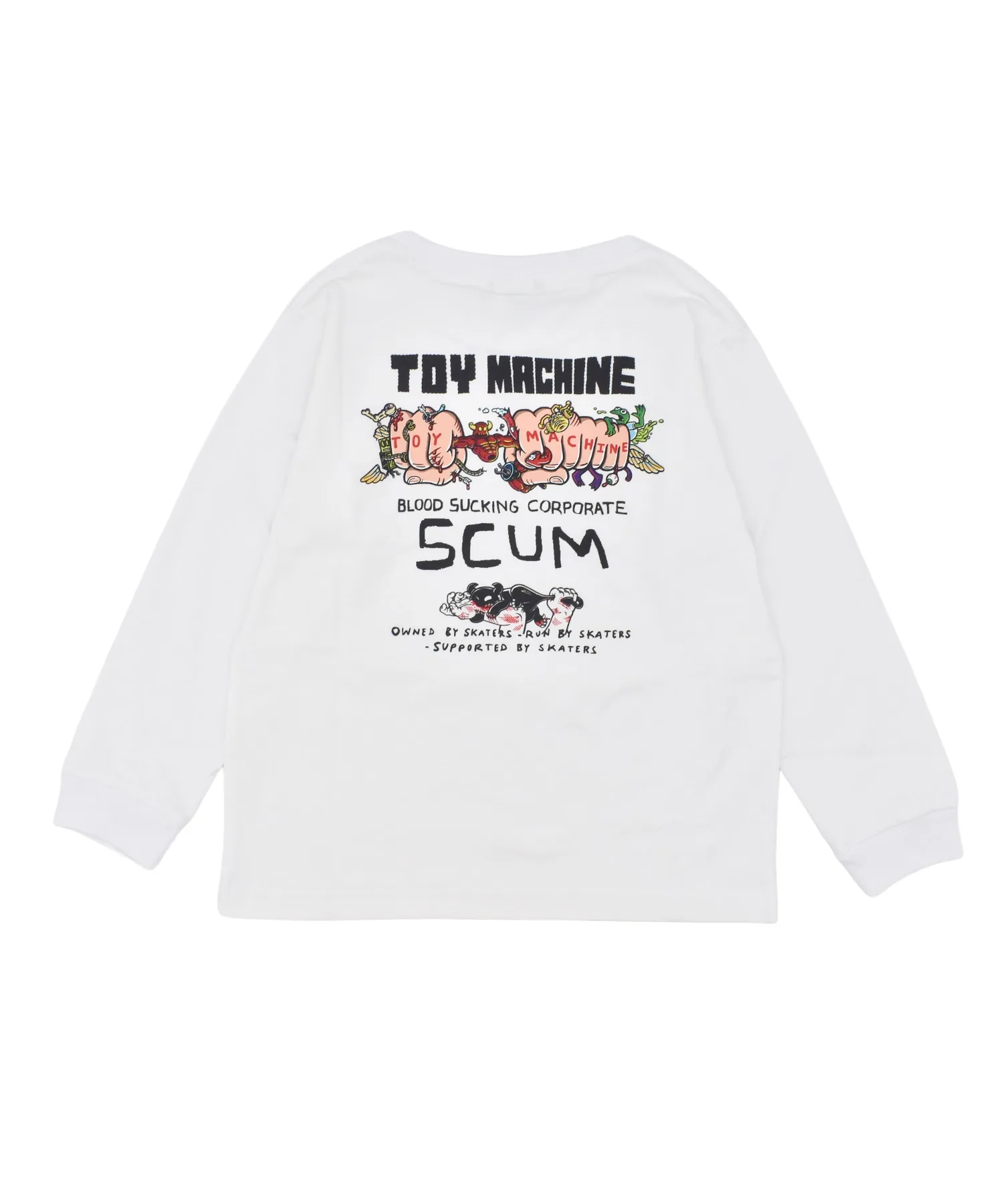 Детская футболка с длинным рукавом SCUM L/S T TOY MACHINE оранжевая — фото 2