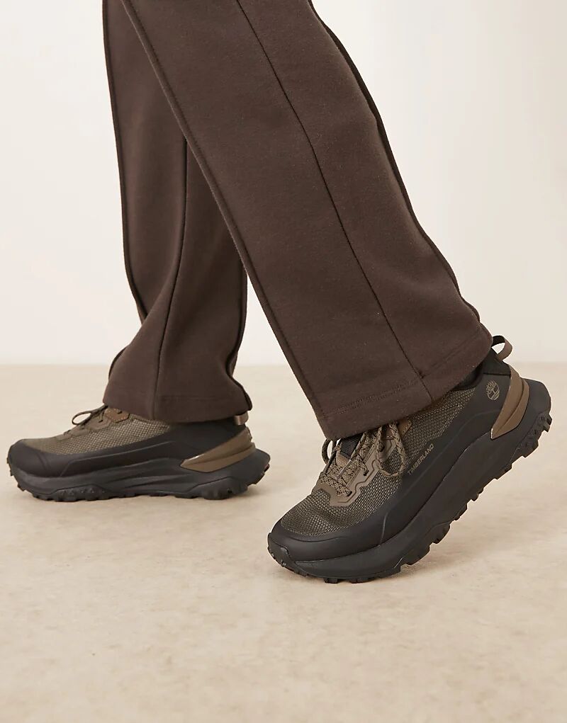 

Кроссовки Timberland Low на шнуровке из зеленой сетки
