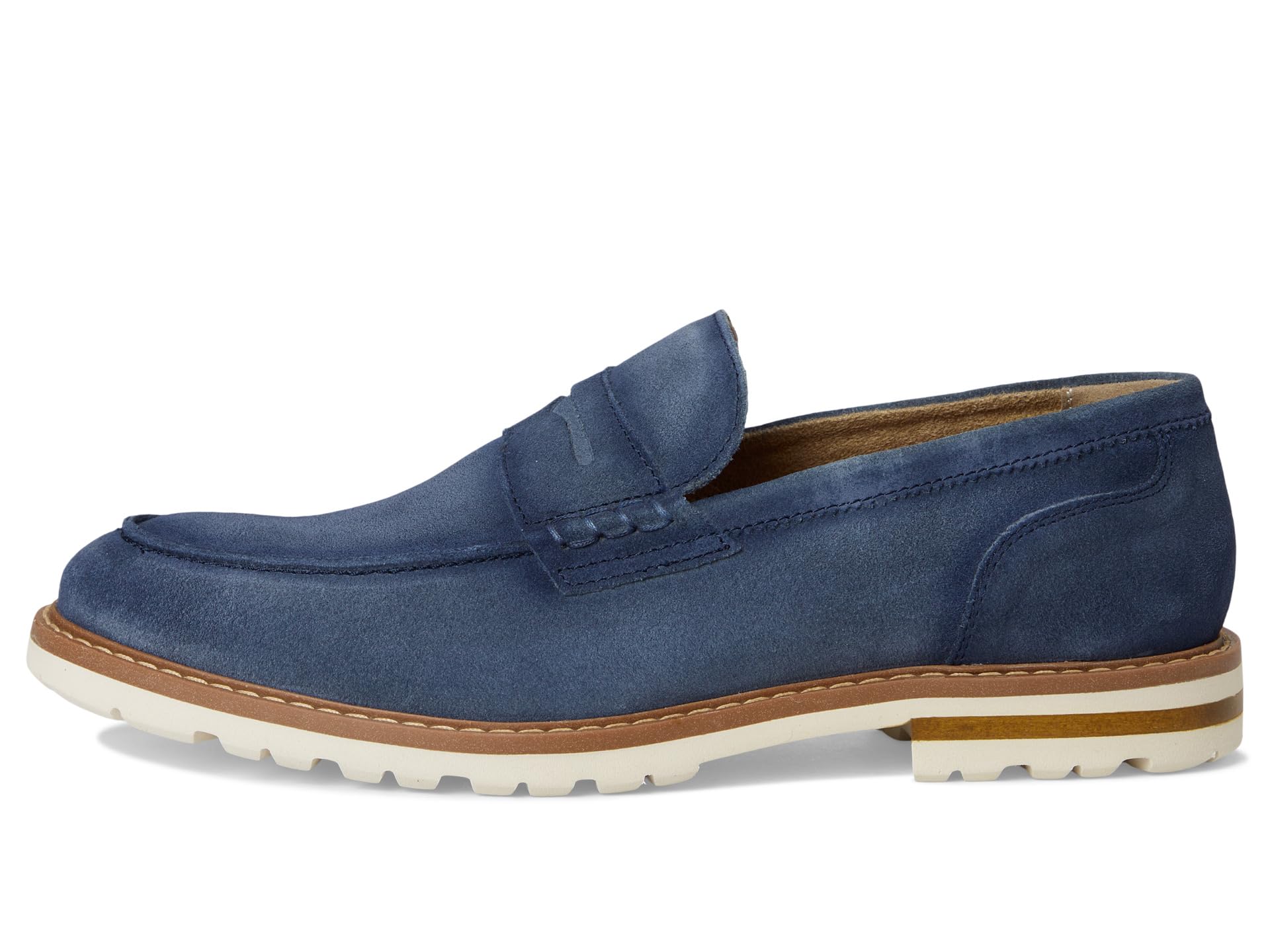 Туфли Stacy Adams Hopkins Penny Slip-On, цвет Navy Suede — фото 4