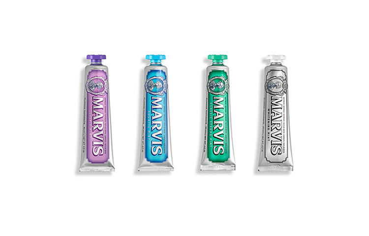 Классическая зубная паста Periodontal Care 85 мл*4 Marvis, three-piece set: soft mint toothpastes 75ml+strengthened bright white toothpastes 85ml+jasmine-scented toothpastes 85ml — фото 4
