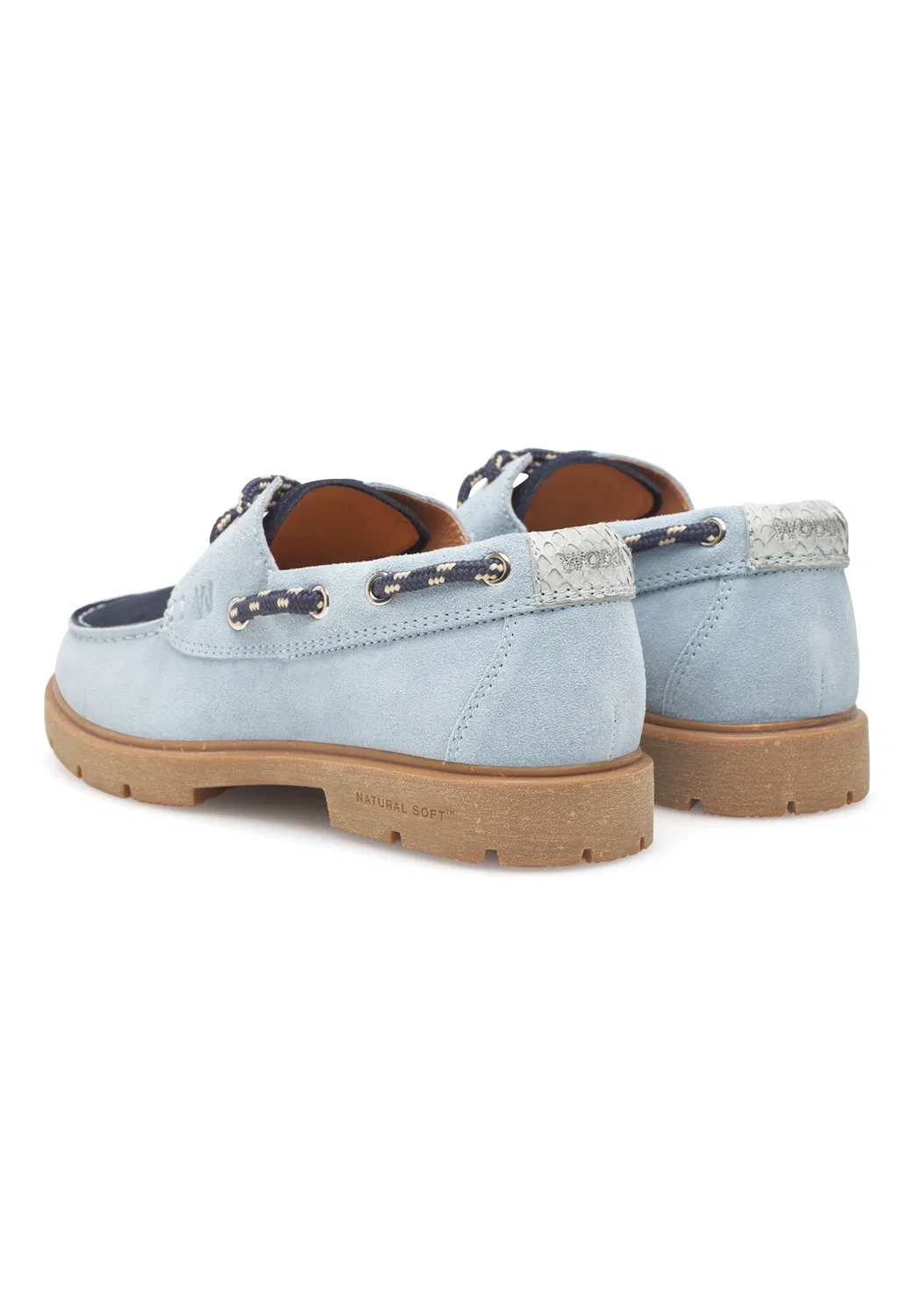 Flats 'Johanne' Woden, Light Blue — фото 3