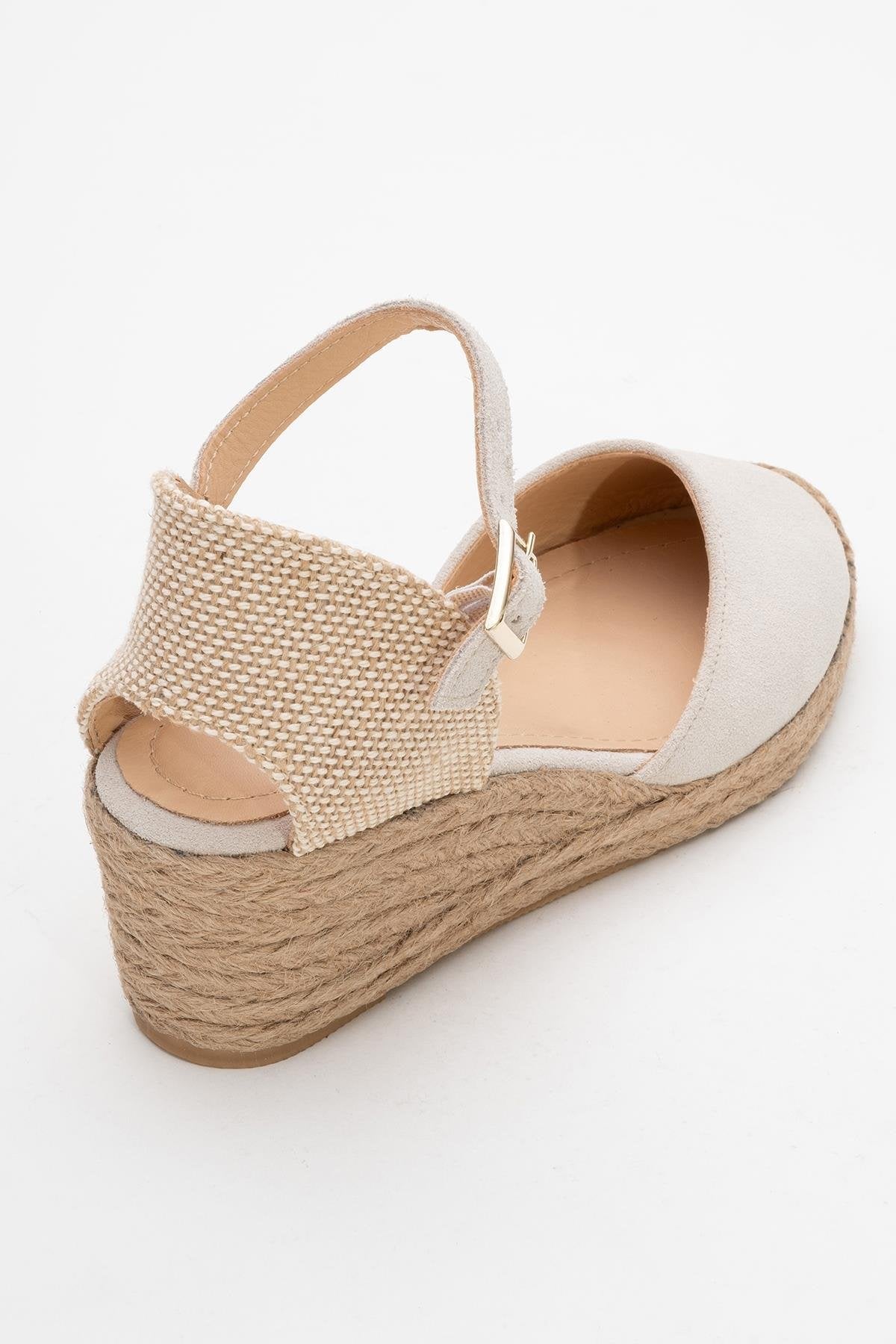 Aldea Кожаная платформа-эспадрильи (женские) Forever & Always Shoes, бежевый — фото 4