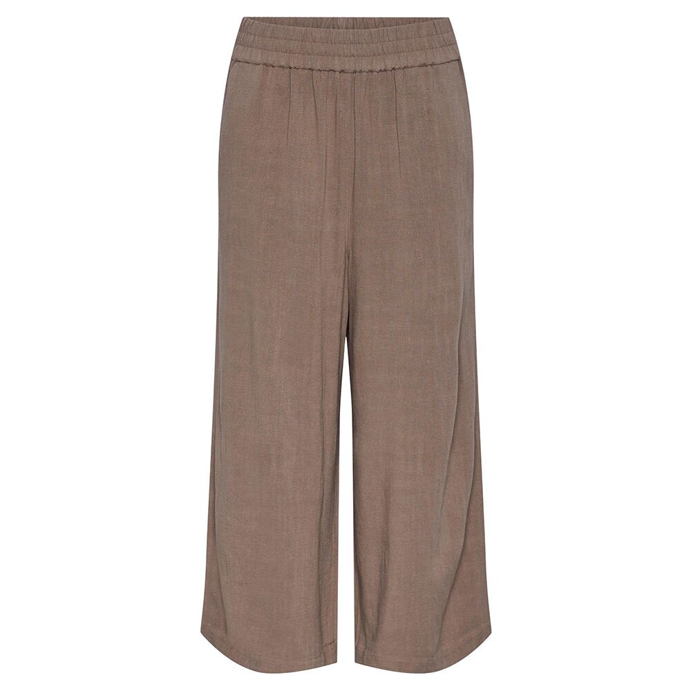 

Брюки Pieces Vinsty Culotte Fit High Waist, коричневый
