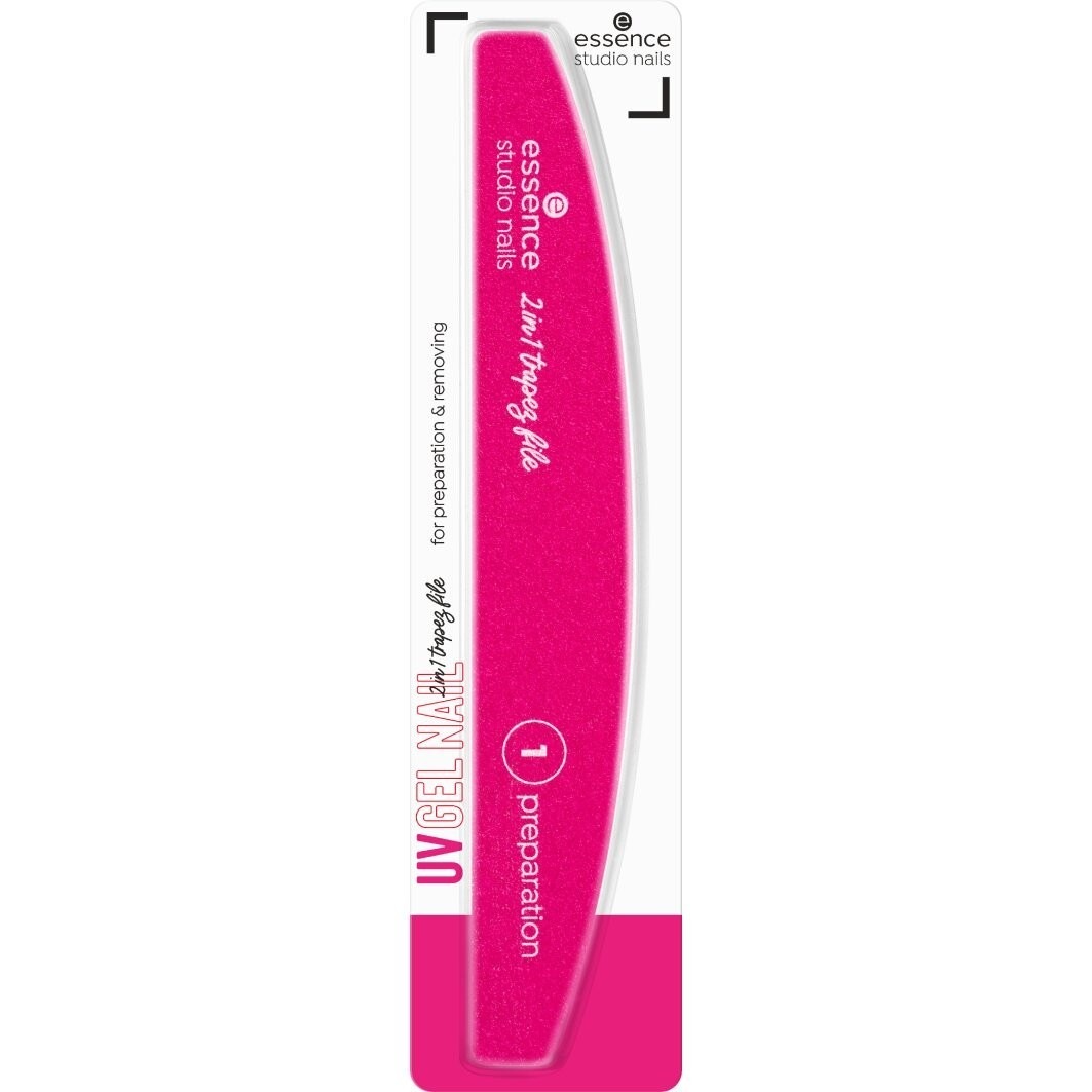 Пилочка для ногтей studio nails uv gel nail 2 in 1 trapez file Essence, количество 1 шт. — фото 2