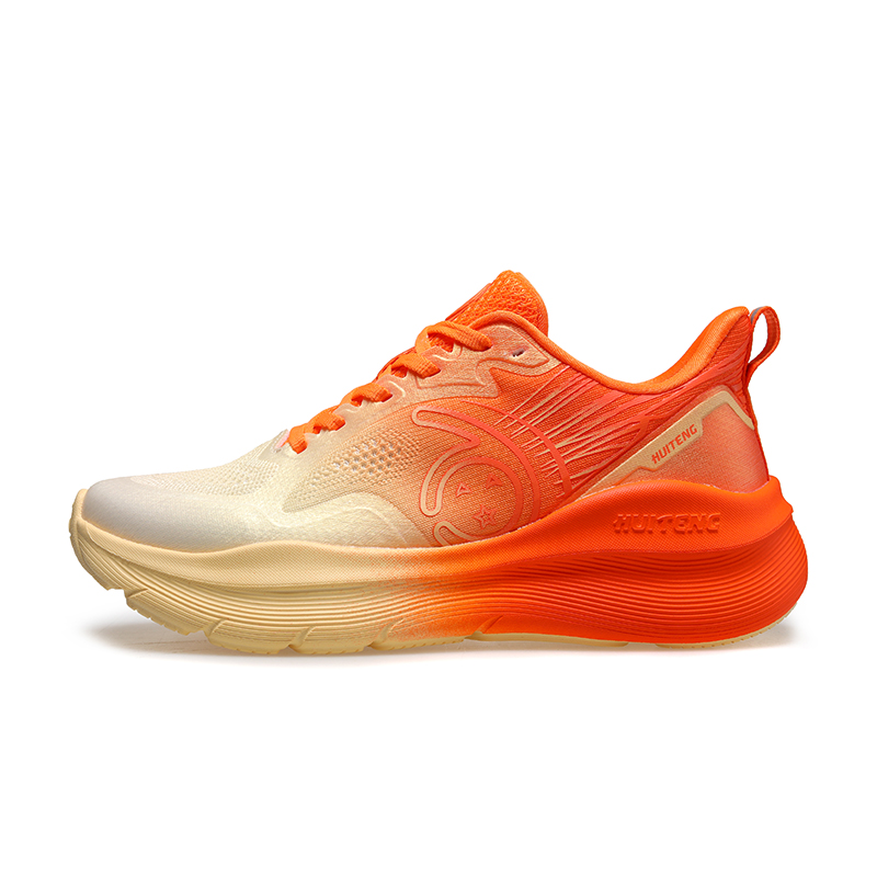 

HUITENG Унисекс кроссовки низкие радужные розовые/лиловые/голубые/оранжевые/черные - оранжевые, цвет Sunrise Orange