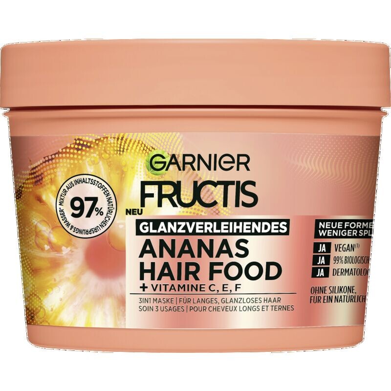 

Лечение волос Ананасовая маска для волос 3в1 для тусклых волос Garnier, 400 ml