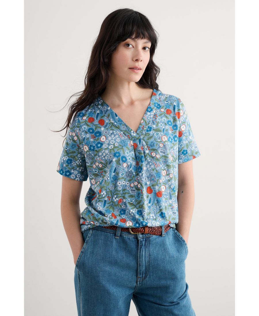 

Женская футболка Barnoon Seasalt Cornwall, Still life sea holly