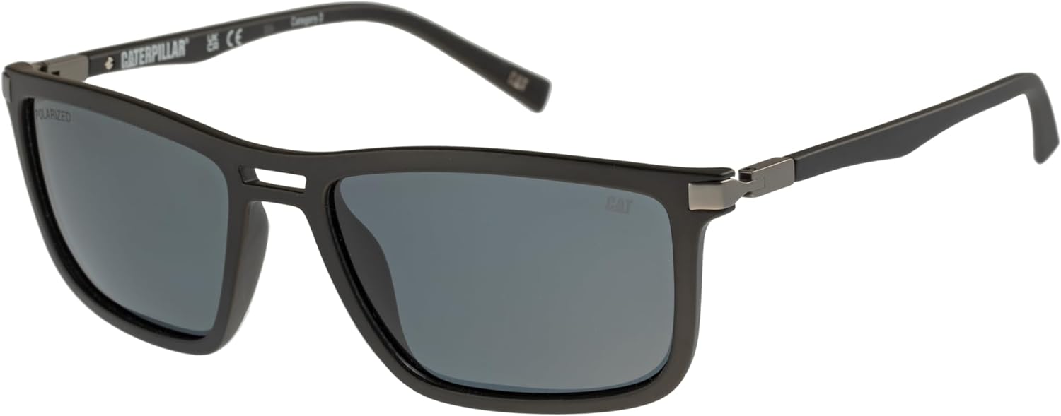 

CAT Precision 8514 мужские поляризованные прямоугольные солнцезащитные очки, 56 мм, Matte Black, CPS-8514