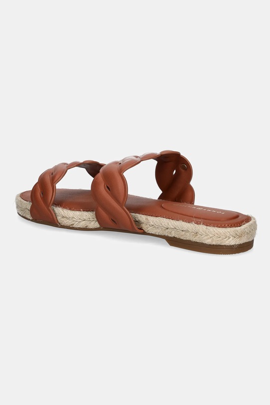 Кожаные шлепанцы LEATHER ROPE ESPADRILLE MULE Tommy Hilfiger, коричневый — фото 3
