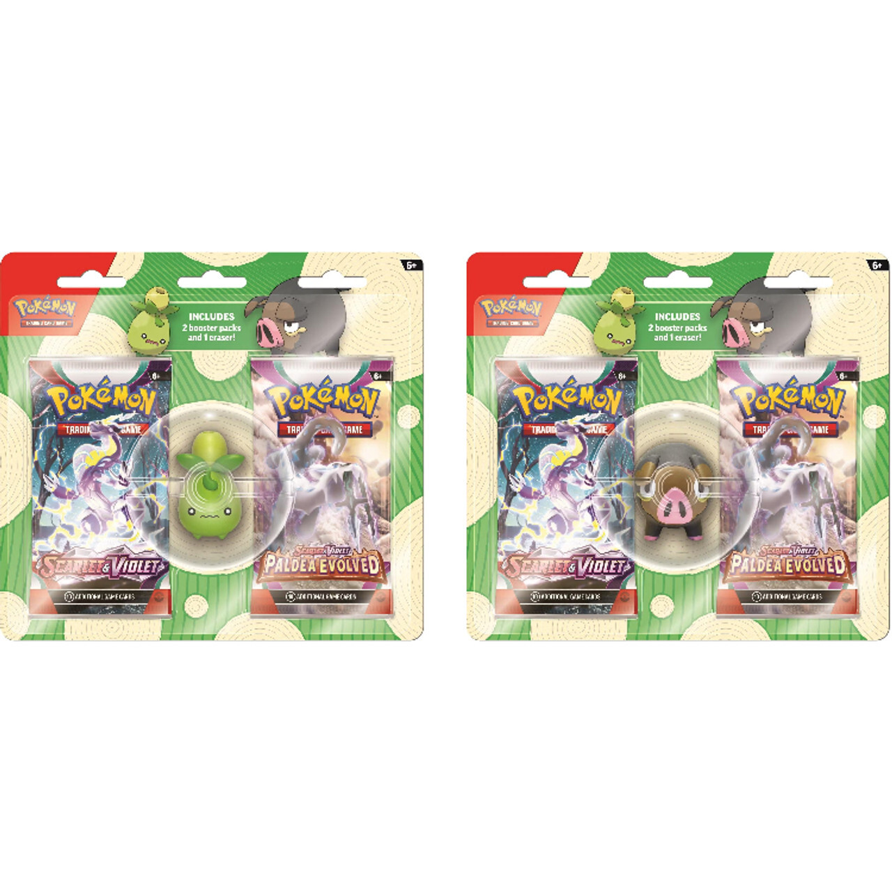 

Карточная игра Pokemon: 2023 Back to School Eraser Blister (Set of 2)