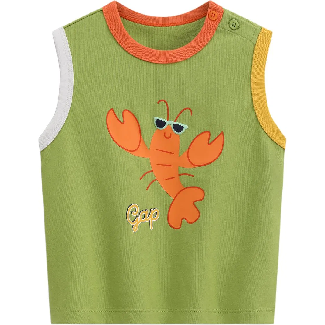 Детский топ GAP зеленый