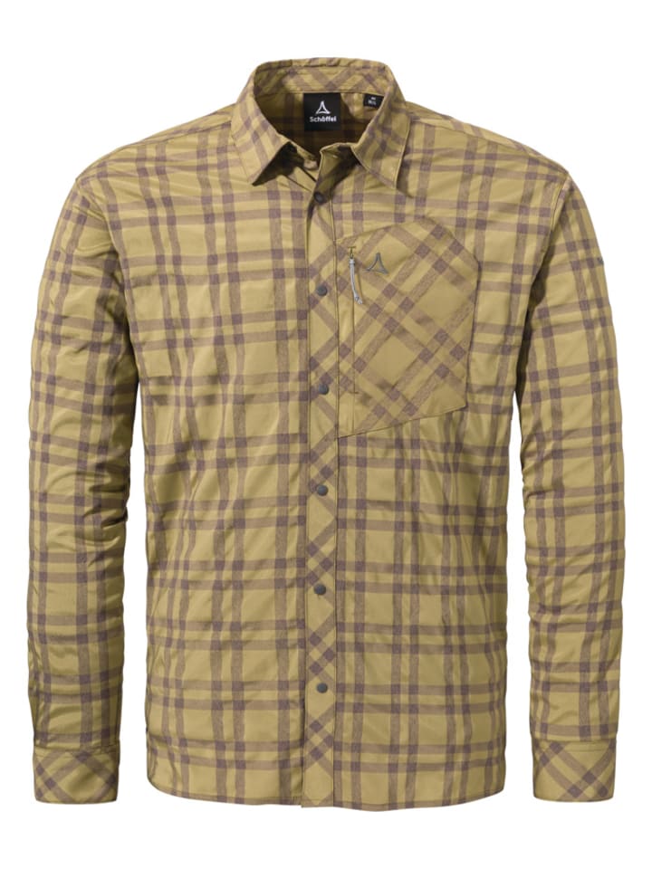 

Рубашка Shirt Style Dynkur MNS однотонного оливкового цвета Schöffel