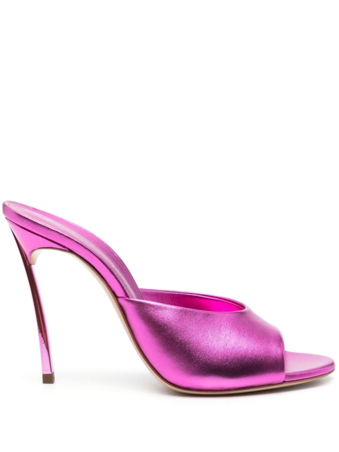 Casadei лакированные мюли Blade Flash100, розовый