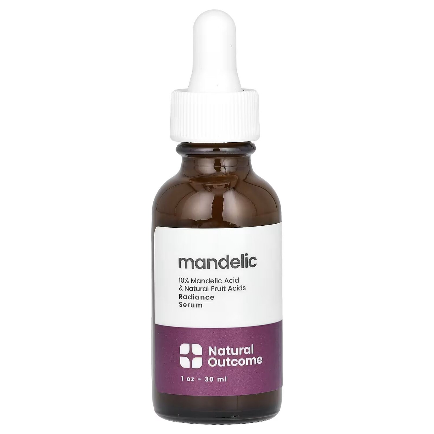 

Mandelic, сыворотка для сияния, без отдушек, 1 унция (30 мл) Natural Outcome