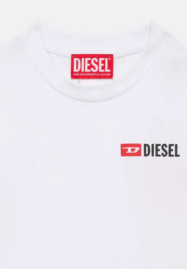 Утрим - базовая футболка унисекс Diesel, Bianco — фото 3