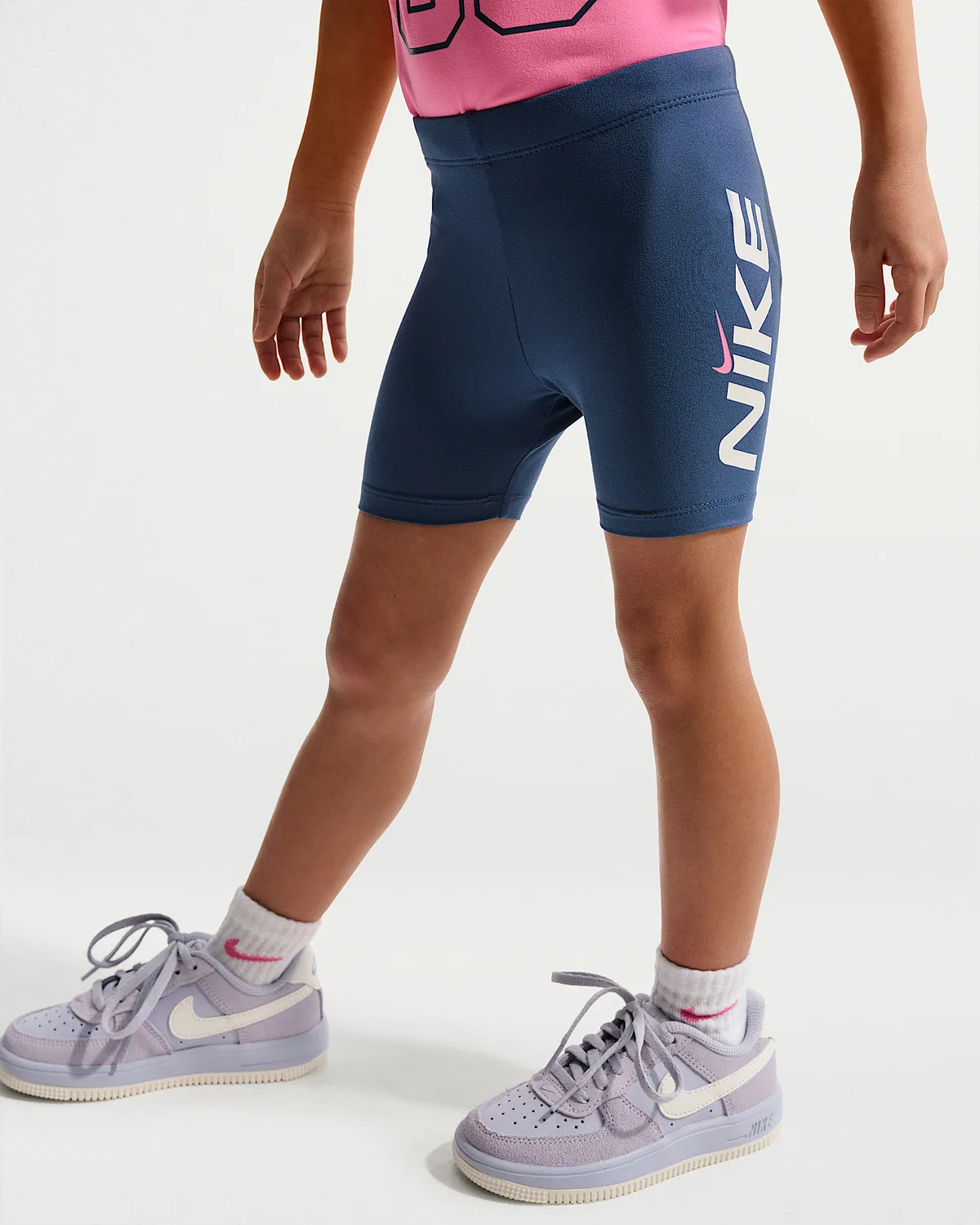 Детский набор велосипедных шорт Dri-FIT Easy Breezy 2-Piece Nike, Mystic Navy — фото 4