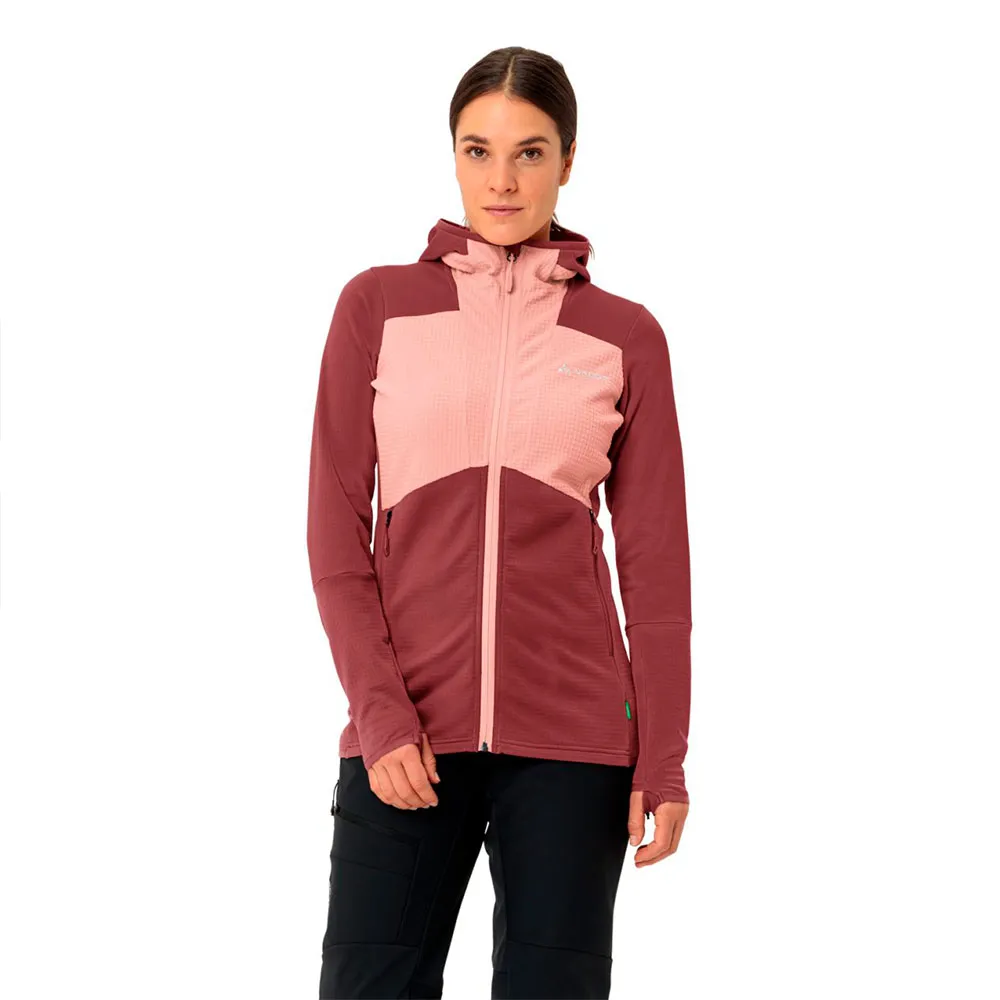 

Флис VAUDE Monviso full zip, розовый