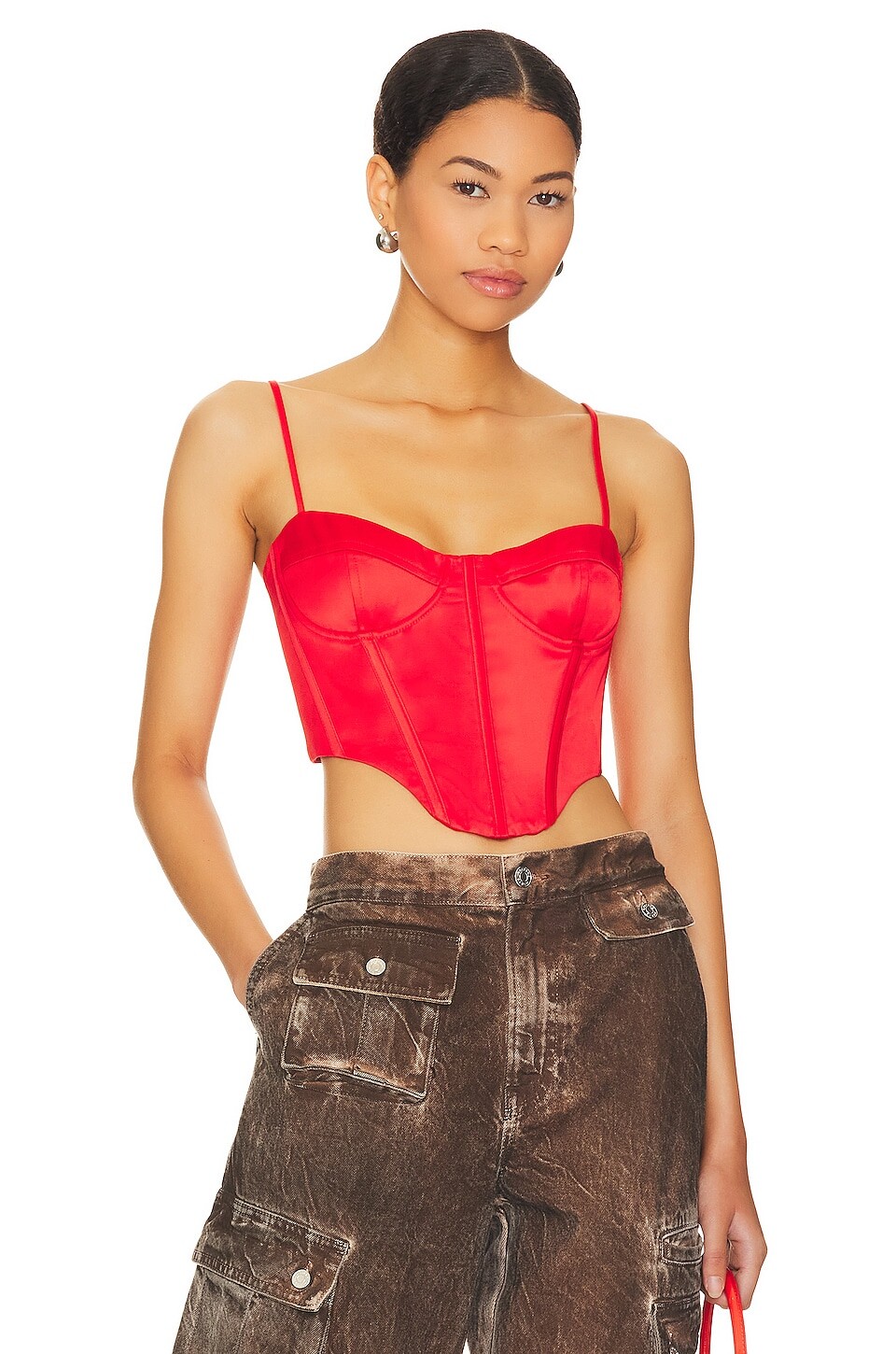 

Корсет Bardot x REVOLVE Luminary, цвет Fire Red