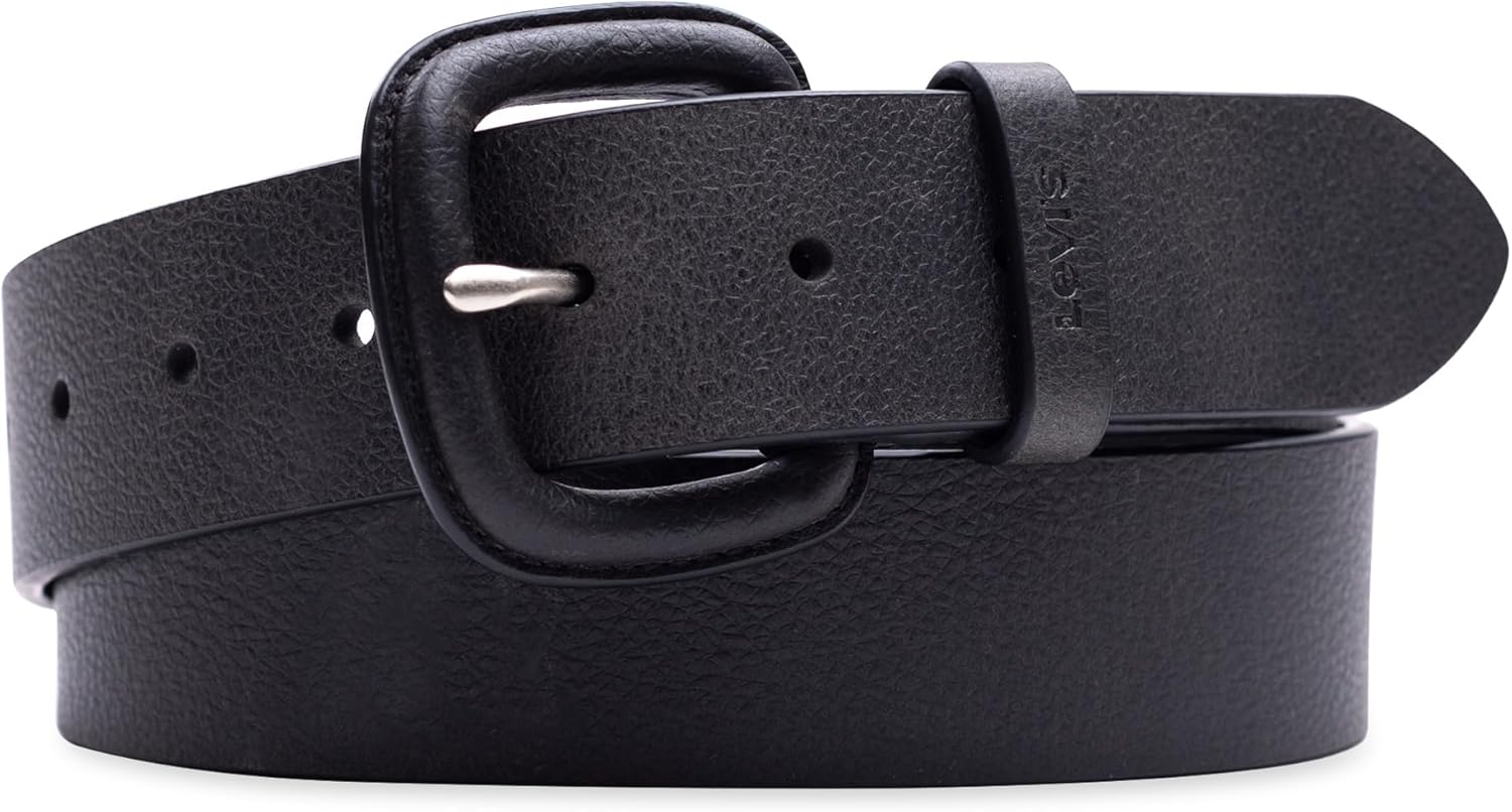 

Женский повседневный ремень Levi's из кожи с пряжкой, Black