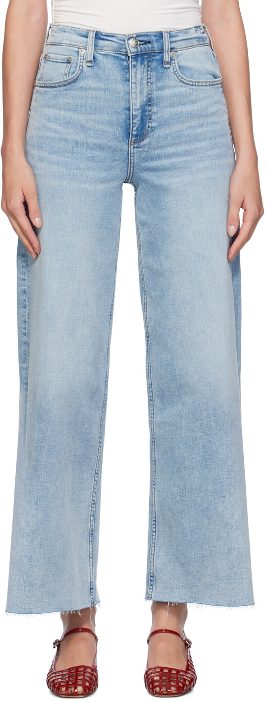 

Синие джинсы Sofie Ankle Ultra Wide-Leg rag & bone, Lou
